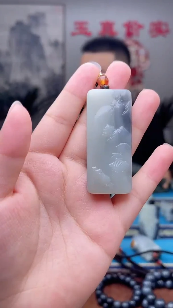 和田玉未镶嵌挂件1