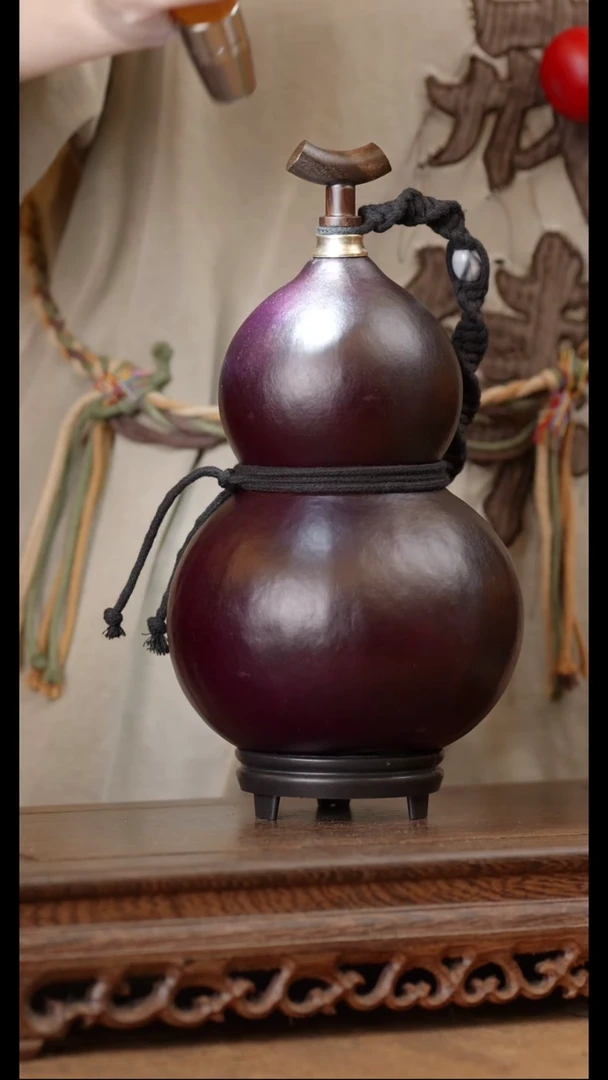 104号精品天然大漆酒葫芦一物一拍~
