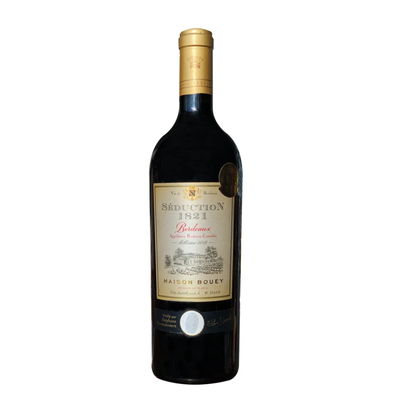 法国原瓶进口宝悦庄魅力1821纪念款波尔多干红葡萄酒750ml