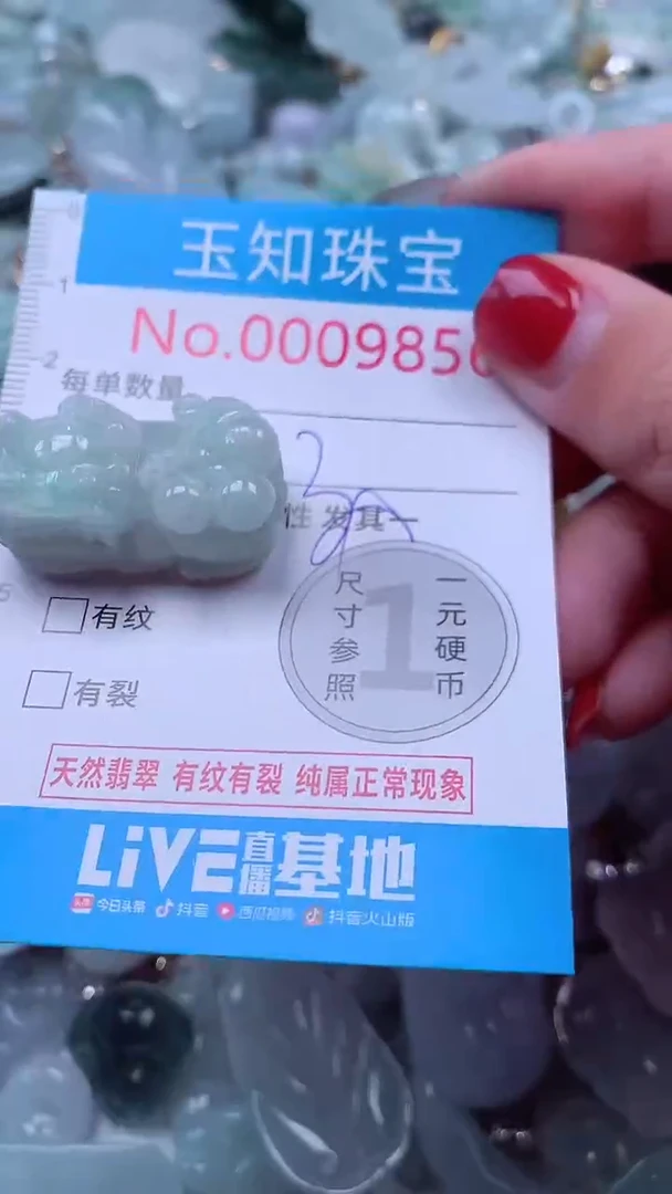 吊坠(不含链)未镶嵌翡翠9856