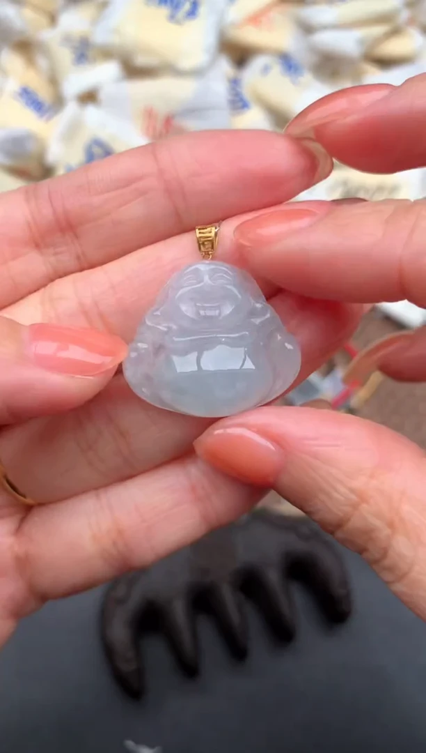 18K金镶嵌挂件翡翠—福利