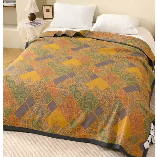 【百宝格】织金宋锦蚕丝超柔毯200*230