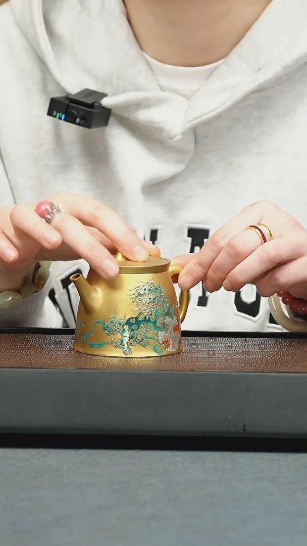 【闪购商品】紫砂茶壶五堂 太师少保-金