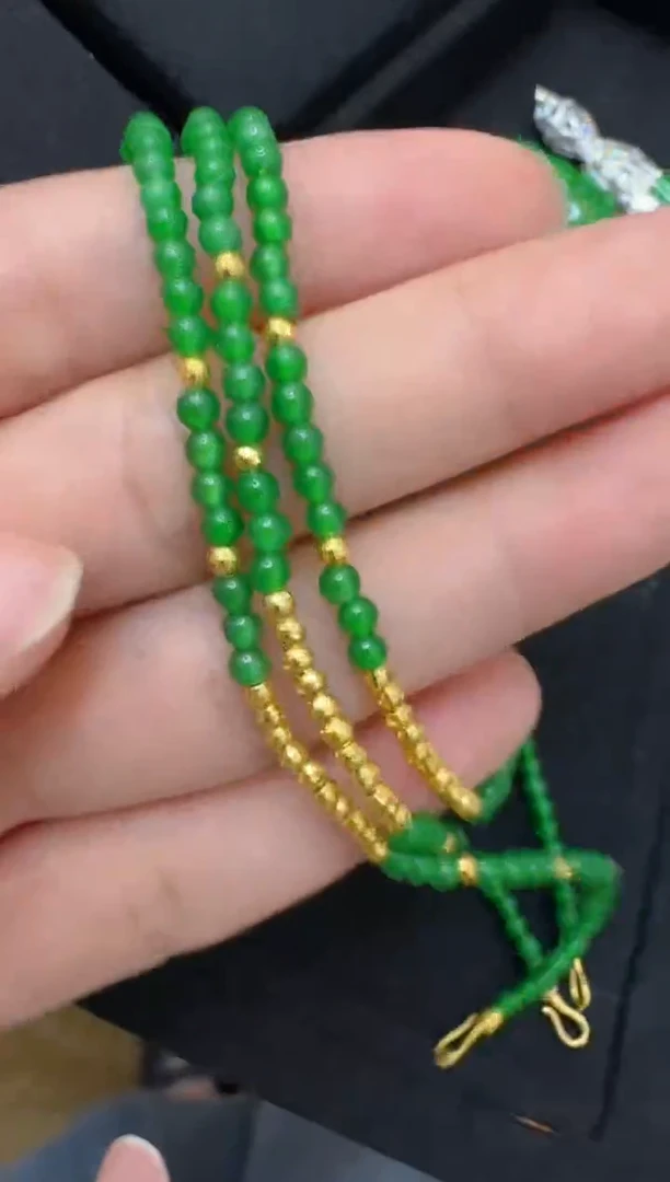 18K金镶嵌手链翡翠多样性团购发一件