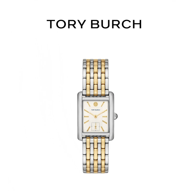 Tory Burch汤丽柏琦新款女士方盘石英腕表时尚钢带腕表TBW1070