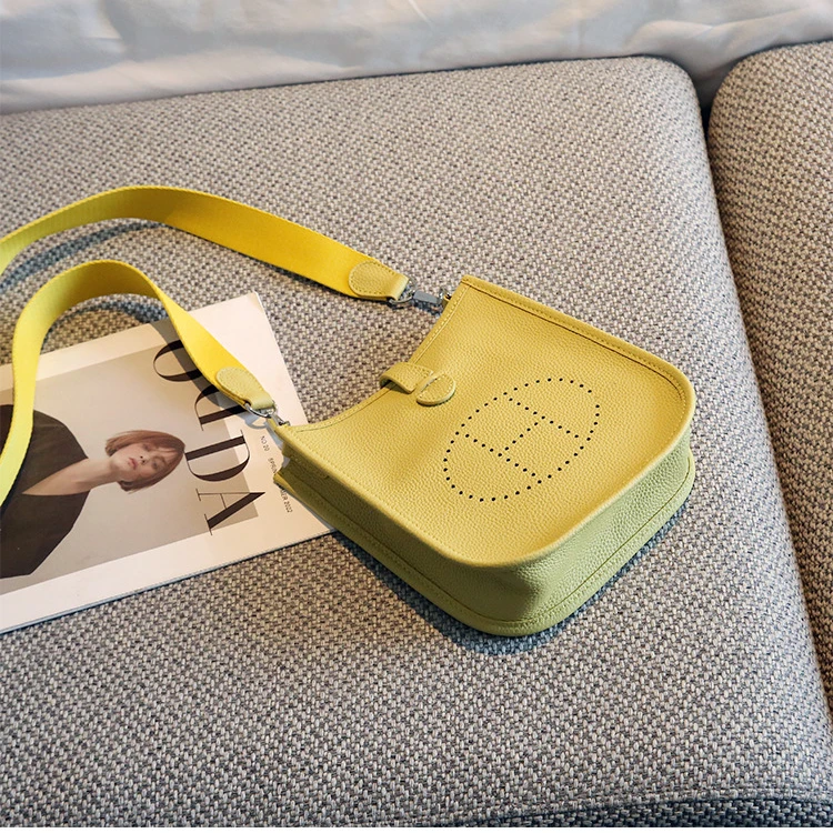 一见倾心~~高定H镂空2025新款真皮伊芙琳迷你头层牛皮单肩斜跨包