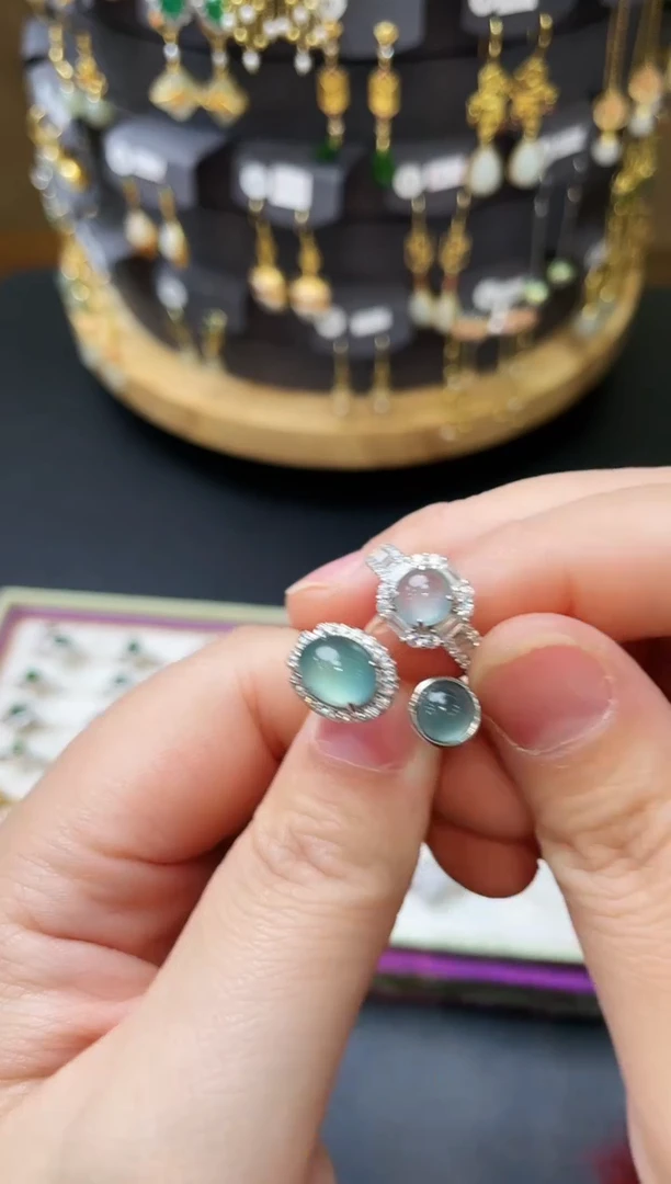 【闪购商品】翡翠手链银S925镶嵌戒指