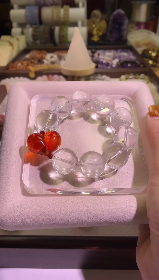 未镶嵌手串水晶2号闪购心心设计款大卡