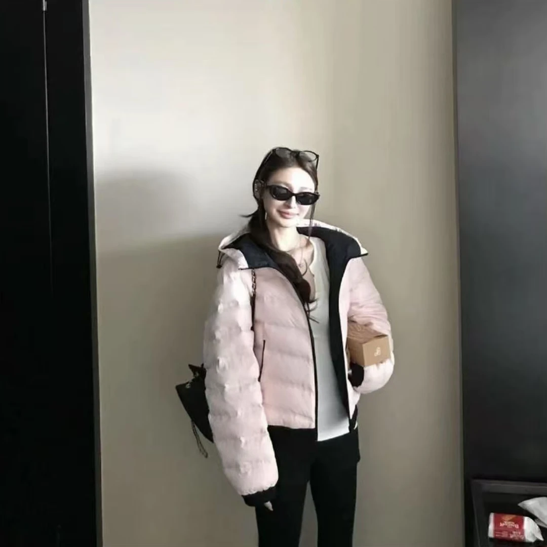 新韩版排骨棉服女新款轻薄修身短款加厚显瘦运动连帽外套潮棉衣