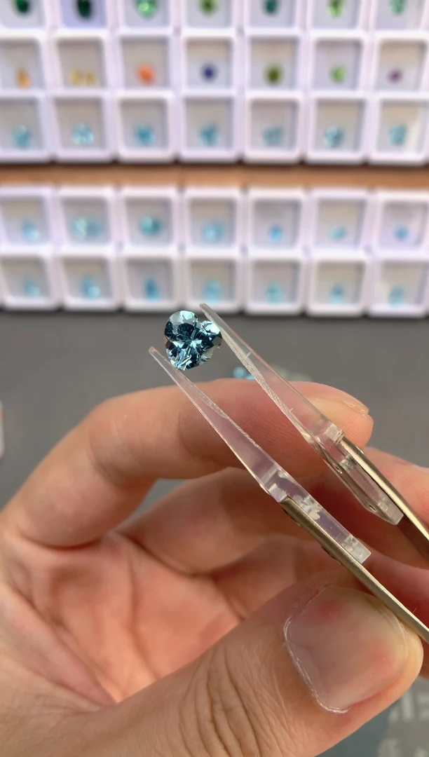 未镶嵌裸石定制海蓝宝石1.16ct  04070