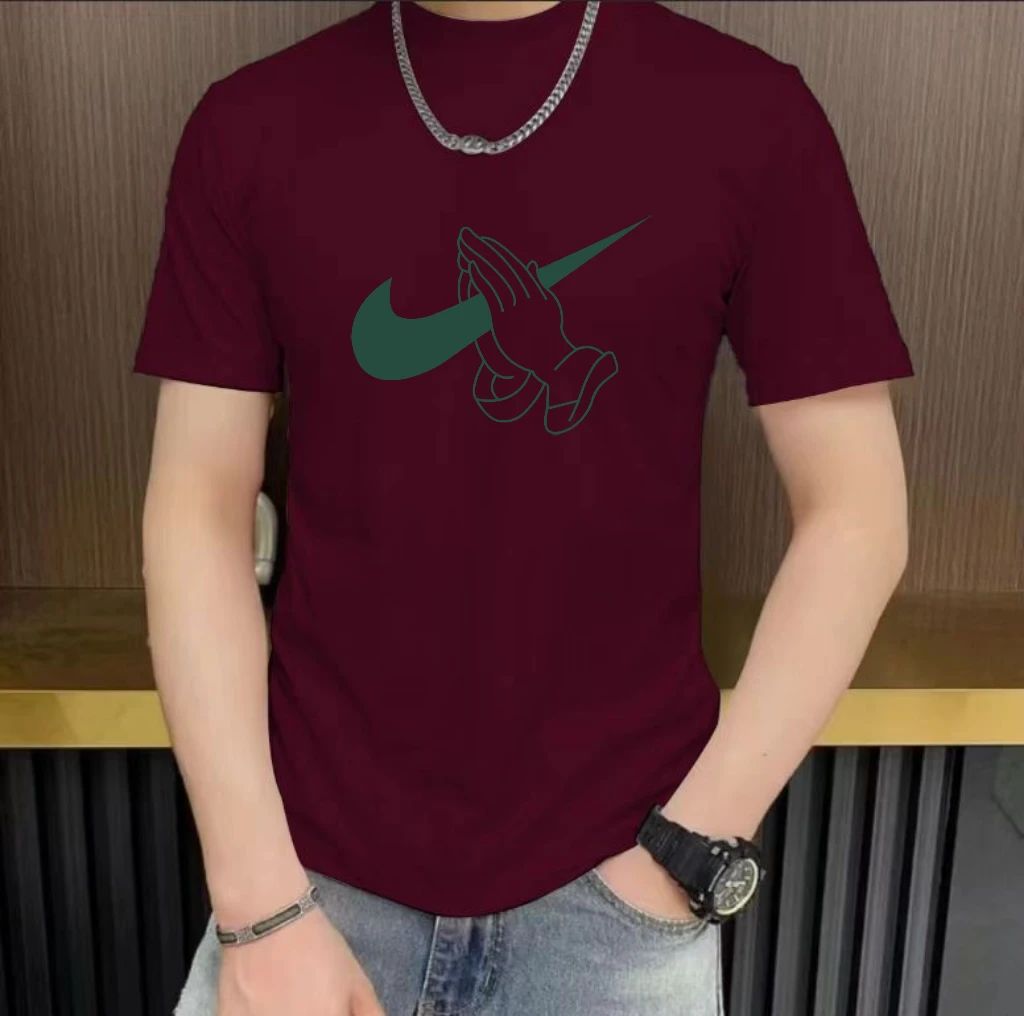 【高品质男装】2025新款潮流休闲短袖T恤简约设计感百搭上衣