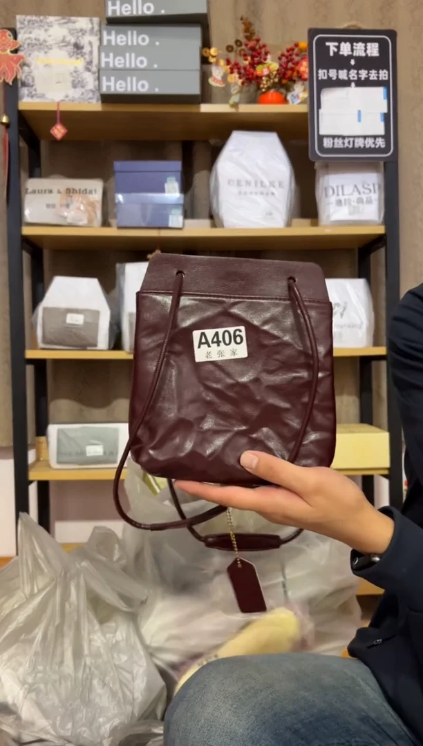 小牛剖层皮革老张家女包406