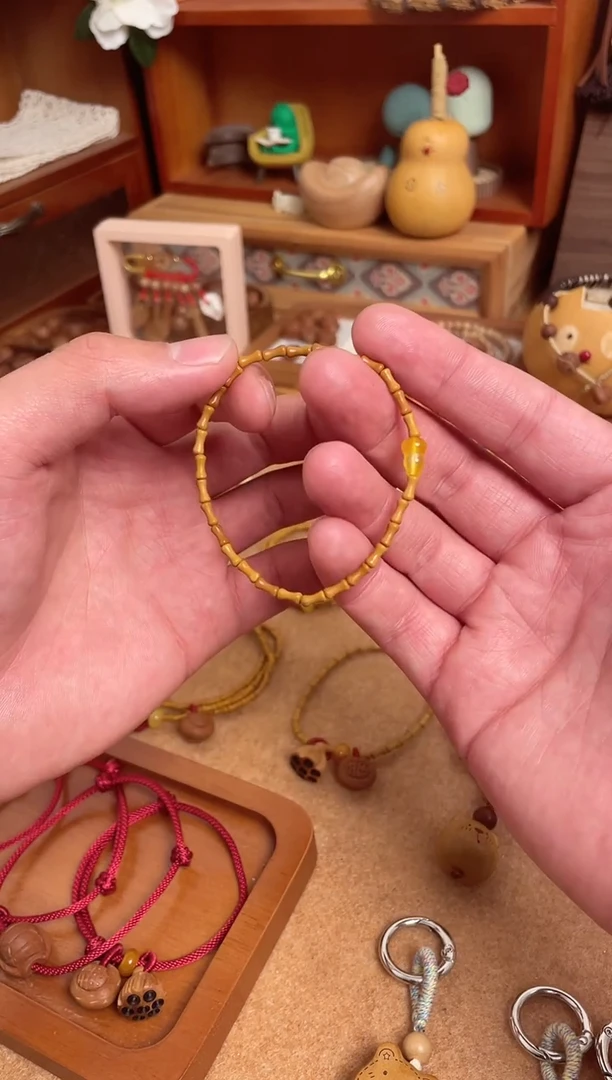 竹节手串一物一拍单圈加黄葫芦