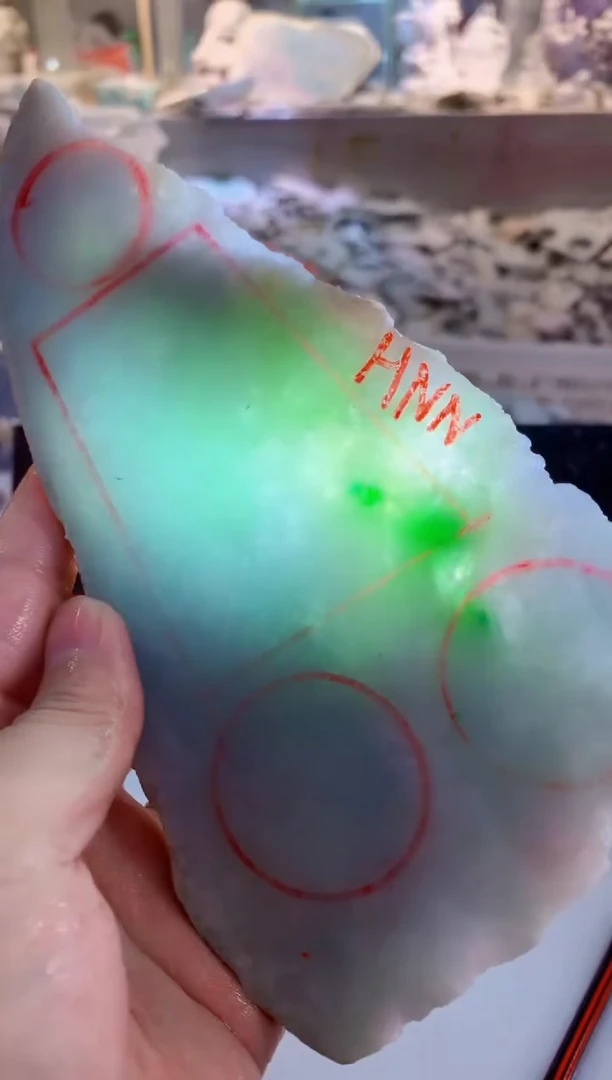 裸石翡翠0朱0翡翠珠宝598