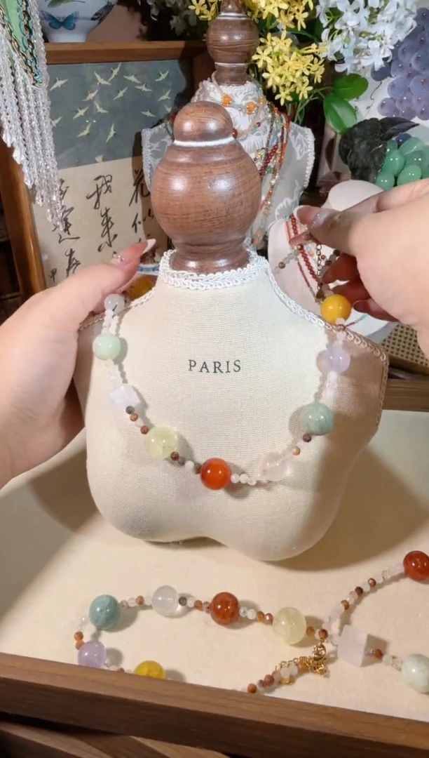 项链合金水晶缤纷泡泡 72