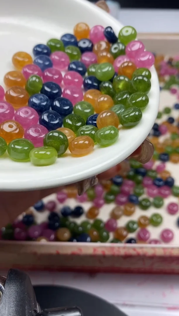 【闪购商品】碧玺颈饰未镶嵌w19碧玺隔片8*4mm*20颗