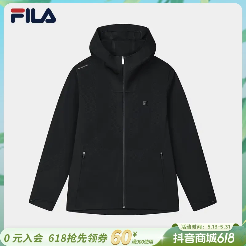 Fila/斐乐男子【早春新品基础系列商务连帽】梭织外套F11M513708F