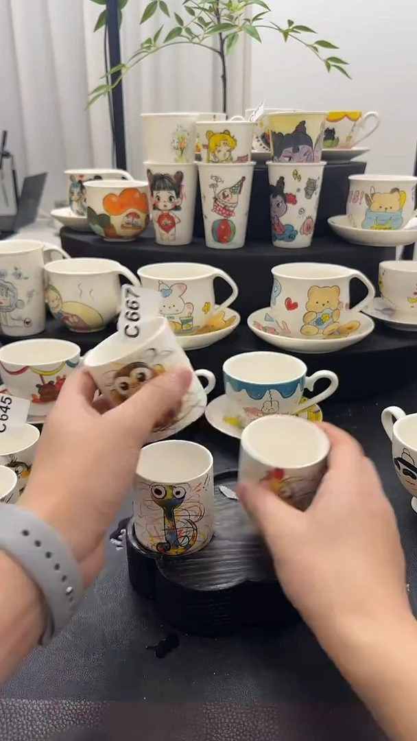 纯手工肠****肉纯手工绘制陶瓷杯