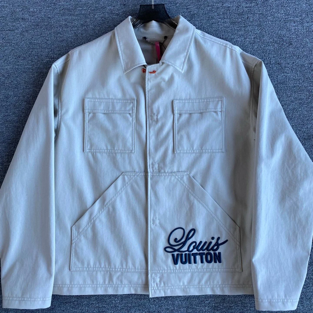 未使用 LouisVuitton/路易威登 Logo图案工装夹克 50码 B10019