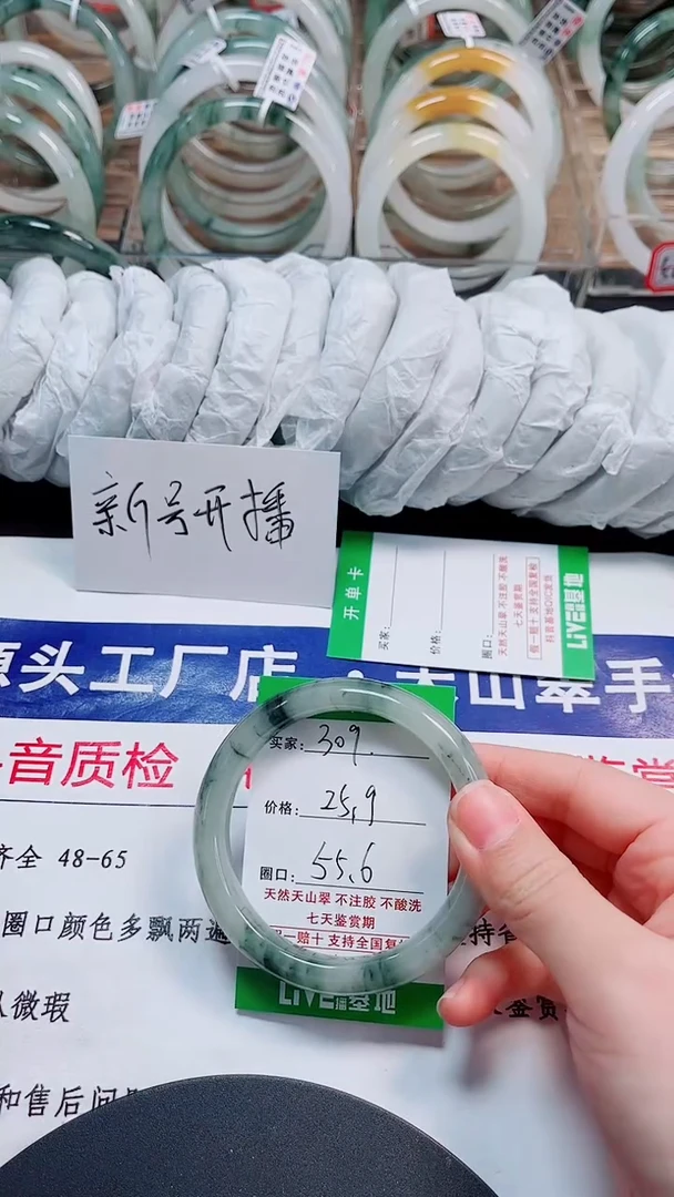 未镶嵌手镯石英质玉309-55/56