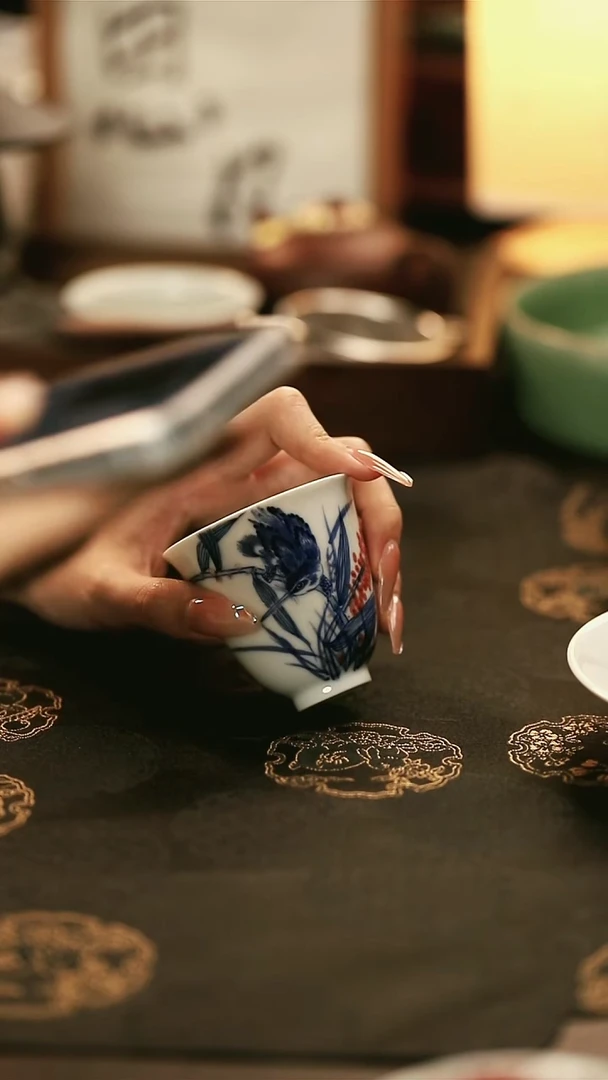 陶瓷手工手绘茶器-31