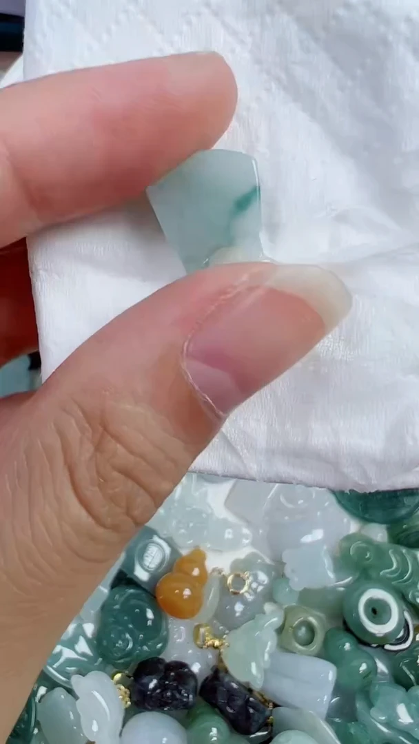散珠翡翠308号链接，A货翡翠