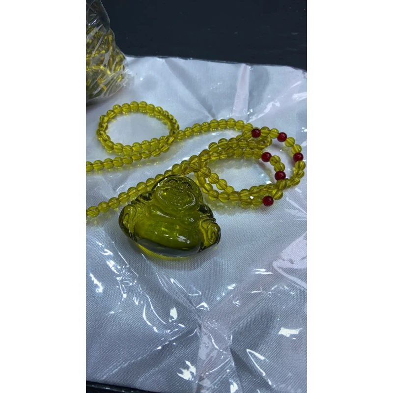 B  325 蓝珀佛公吊坠项链