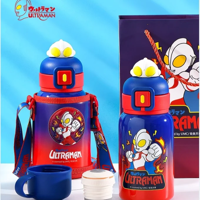 【俊俊】草莓熊奥特曼系列高颜值公仔套盒316不锈钢保温520ml