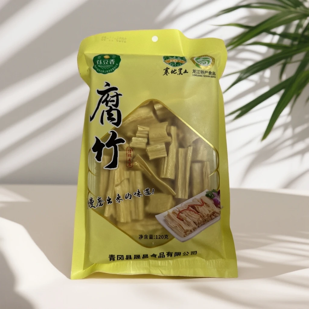 腐竹 豆腐皮手工制作清香爽滑 传统美食
