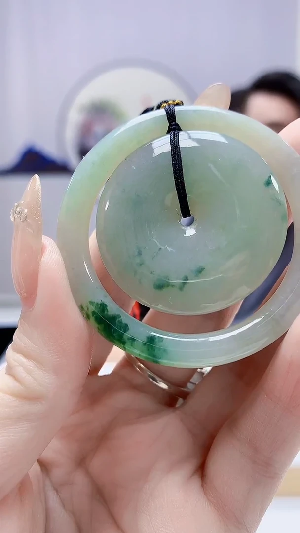 未镶嵌定制翡翠5060DD-毛货挂件124