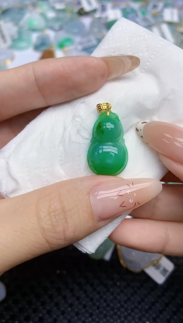 翡翠银S925镶嵌颈饰542   天然翡翠A货