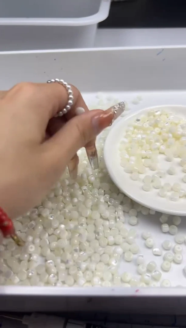 未镶嵌拼合珍珠（马贝珠）颈饰w1626珍*珠贝苹果珠6*4mm30