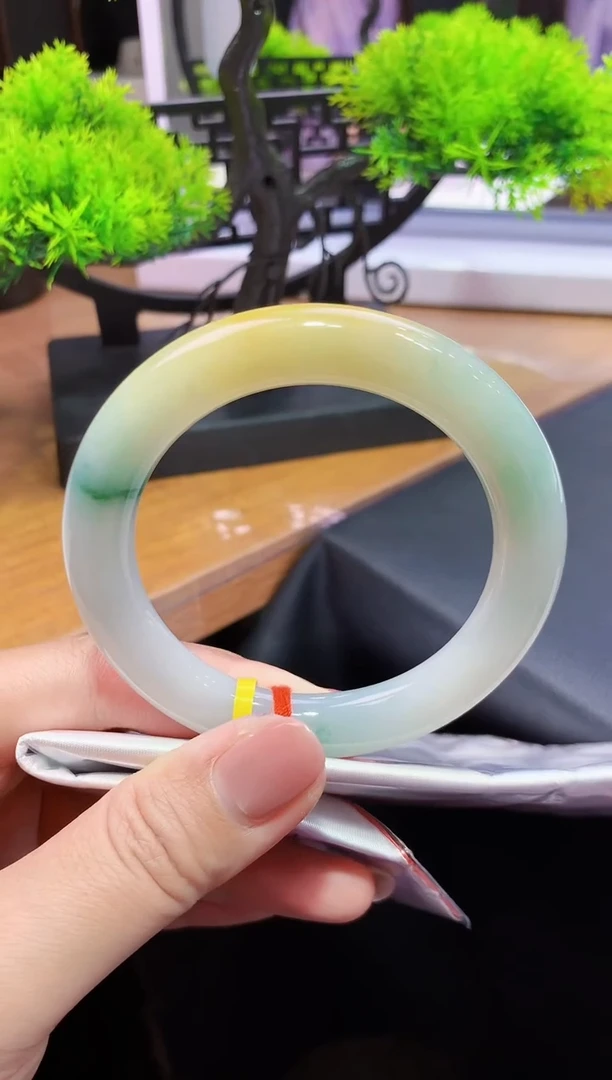 未镶嵌手镯翡翠k43天然缅甸A货翡翠55.8圆条