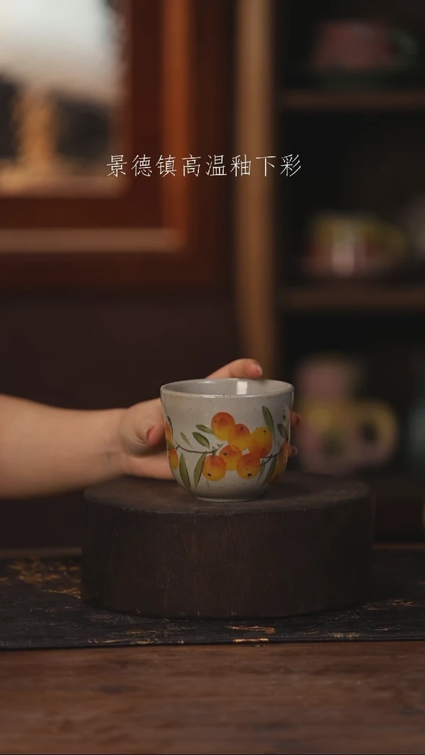 陶瓷景德镇高温釉下手绘陶瓷374