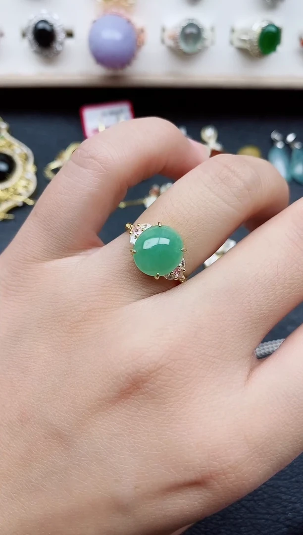 【闪购商品】翡翠戒指银S925镶嵌11111