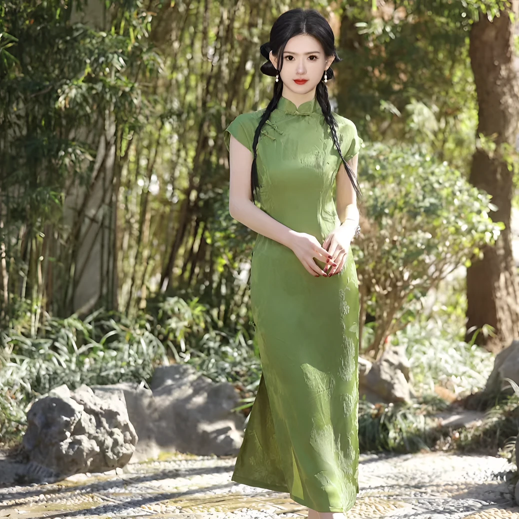 特价！白月光中国风旗袍夏季连衣裙日常高考毕业季文艺气质