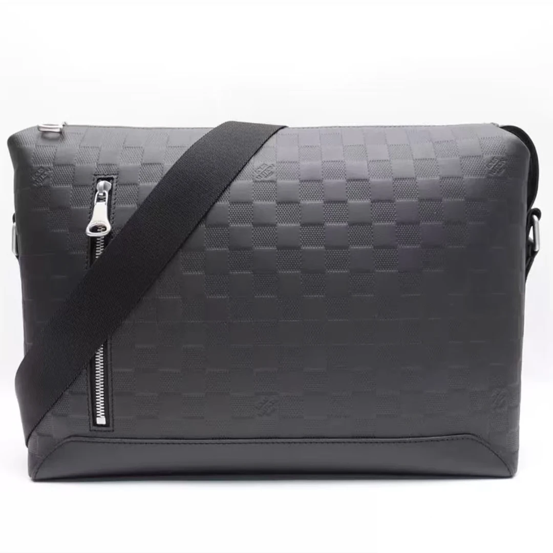 99新 LouisVuitton/路易威登 Lv黑棋盘斜跨/R194