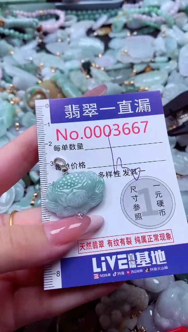 翡翠未镶嵌吊坠(不含链)3667