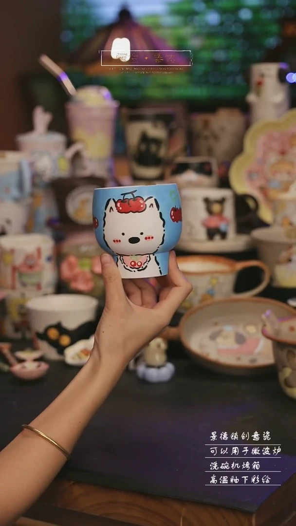 陶瓷景德镇可爱设计师款陶瓷
