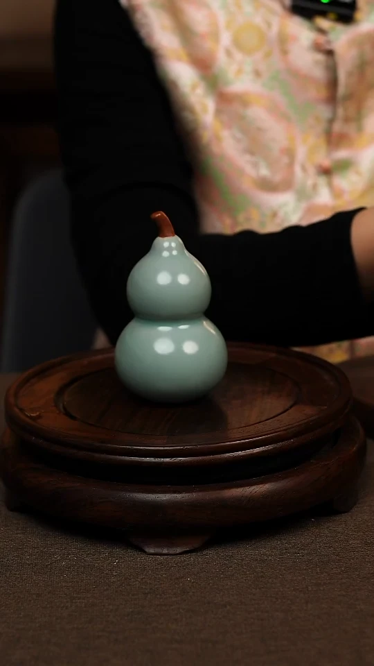 瓷片仿古釉 茶宠 宝葫芦 不带礼盒