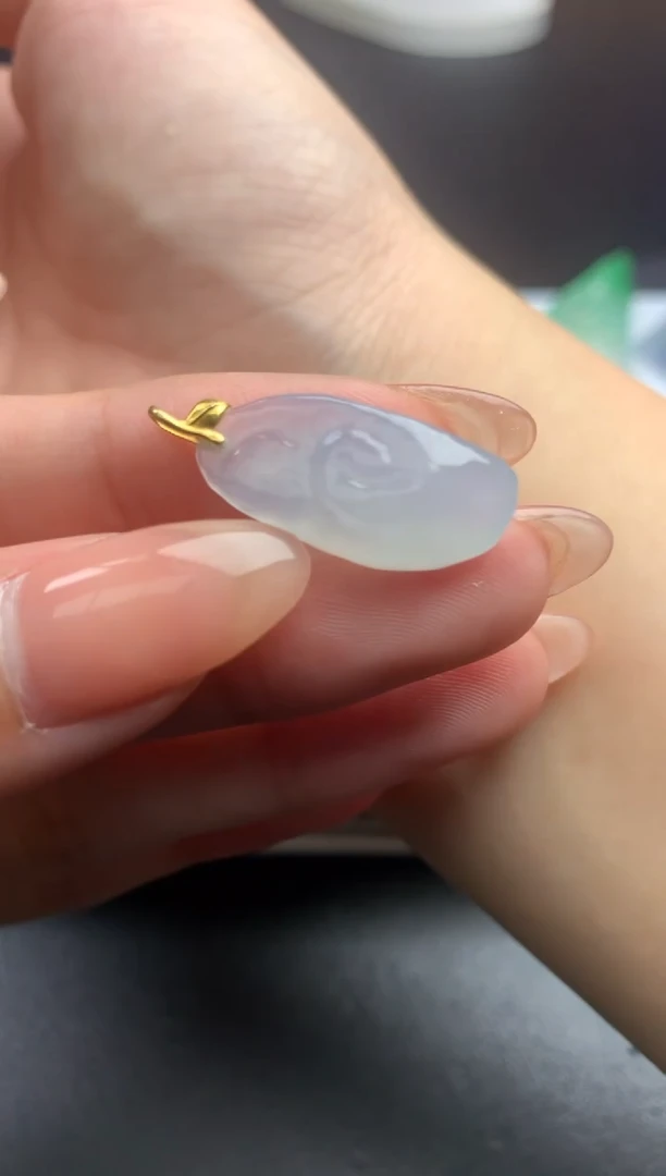 【闪购商品】翡翠颈饰18K金镶嵌净货