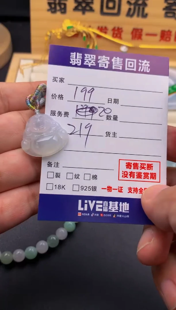 翡翠未镶嵌颈饰10131962