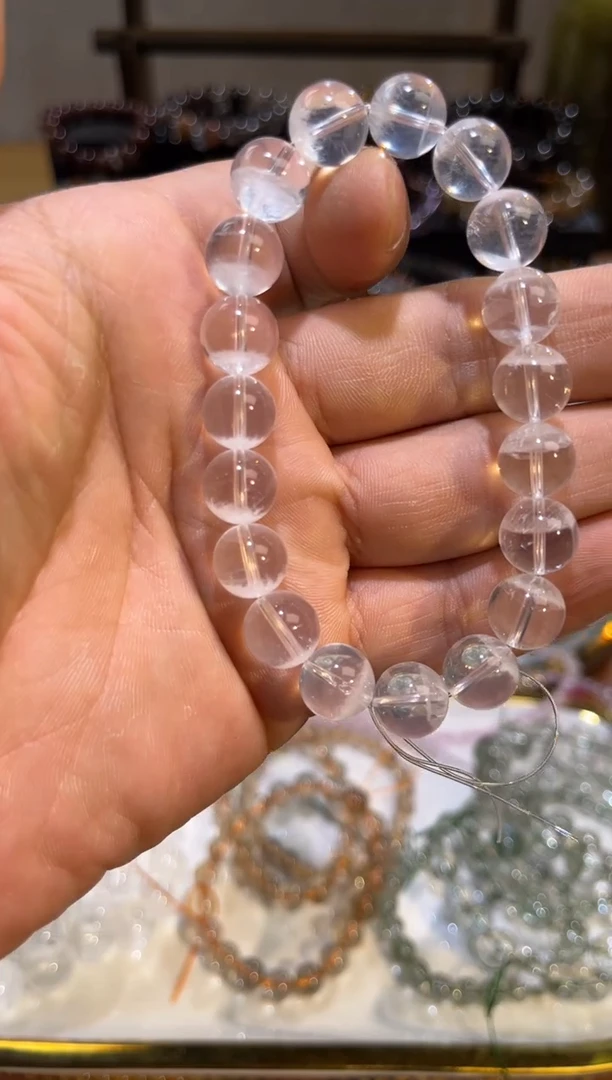 未镶嵌手串水晶SJ-921白幽灵半盆