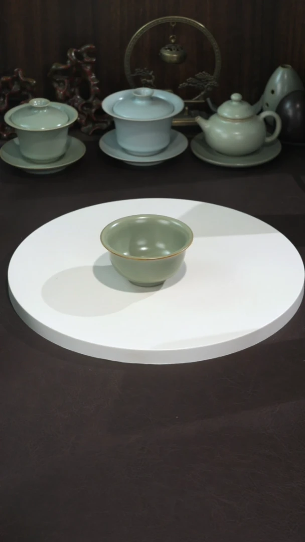 鸟*宣宝汝瓷原矿原釉手工作品瑕疵