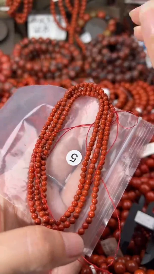 南红玛瑙手串未镶嵌3+