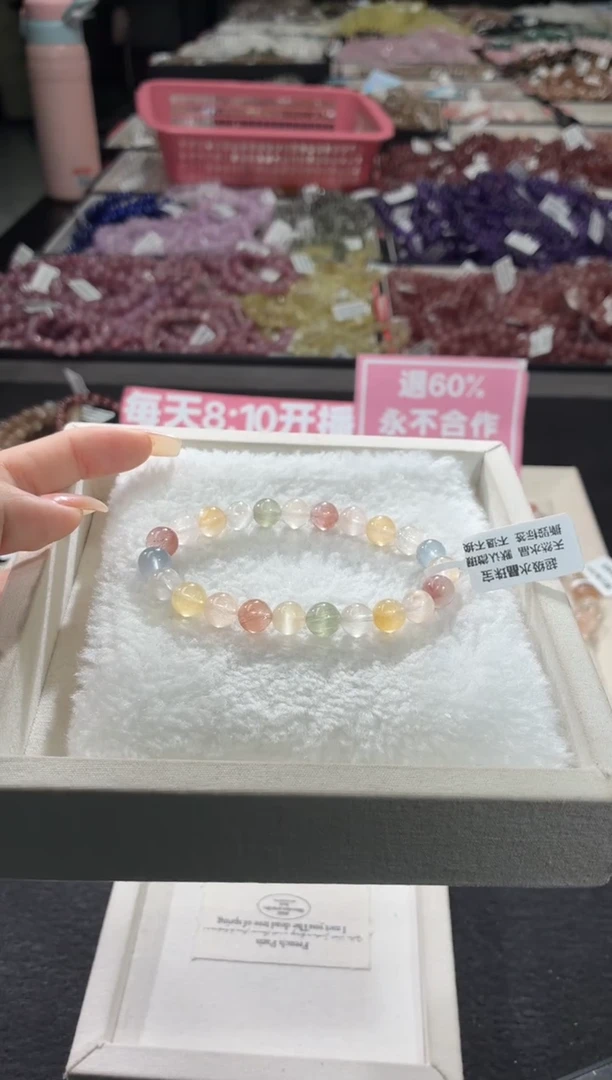 未镶嵌手链水晶413号 多样性发一H  8+