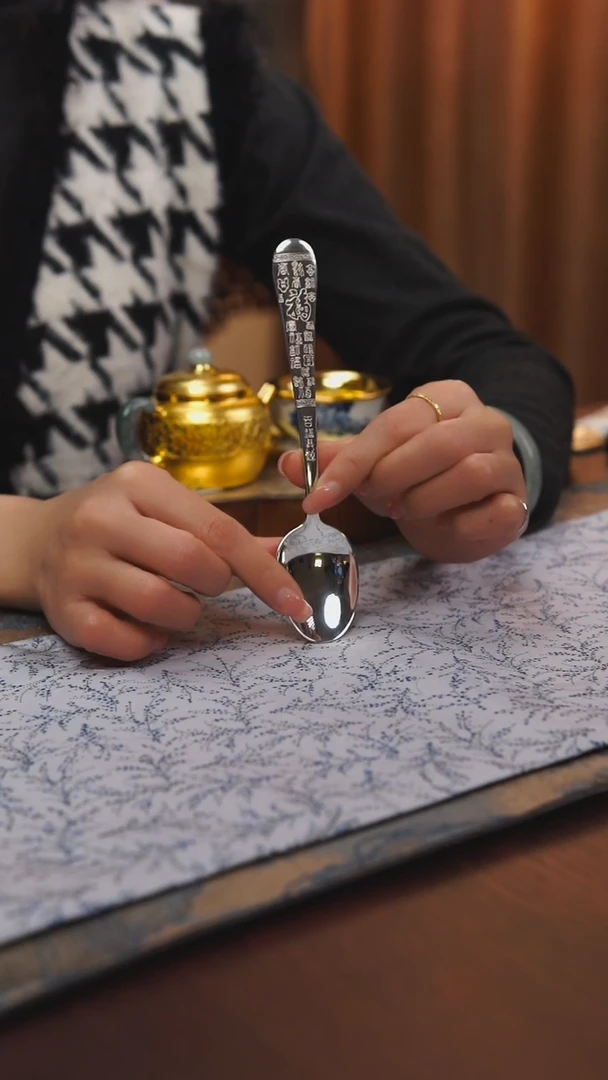 古悦足银999勺子