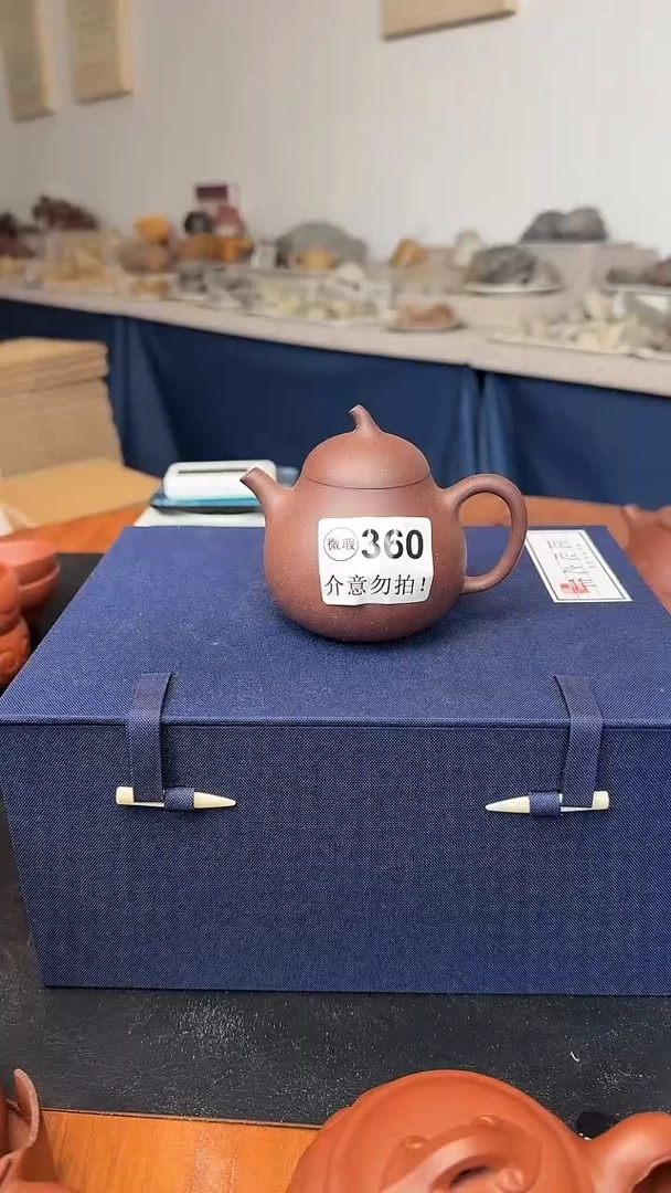 茶壶紫砂微瑕360花块茄瓜150cc