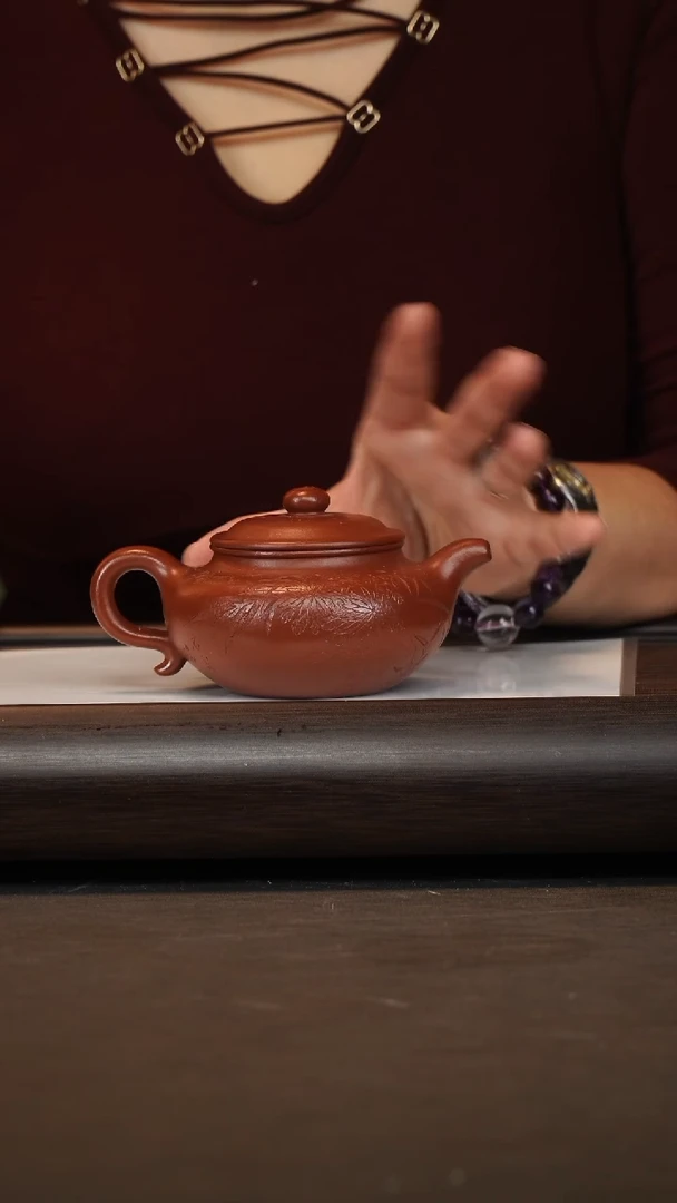 茶壶紫砂潘春芳/大红袍/仿古/210c