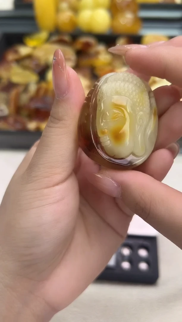 裸石琥珀未镶嵌琥珀蜜蜡吊坠